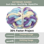 MelloBello Chunky Yarn Soft Aurora